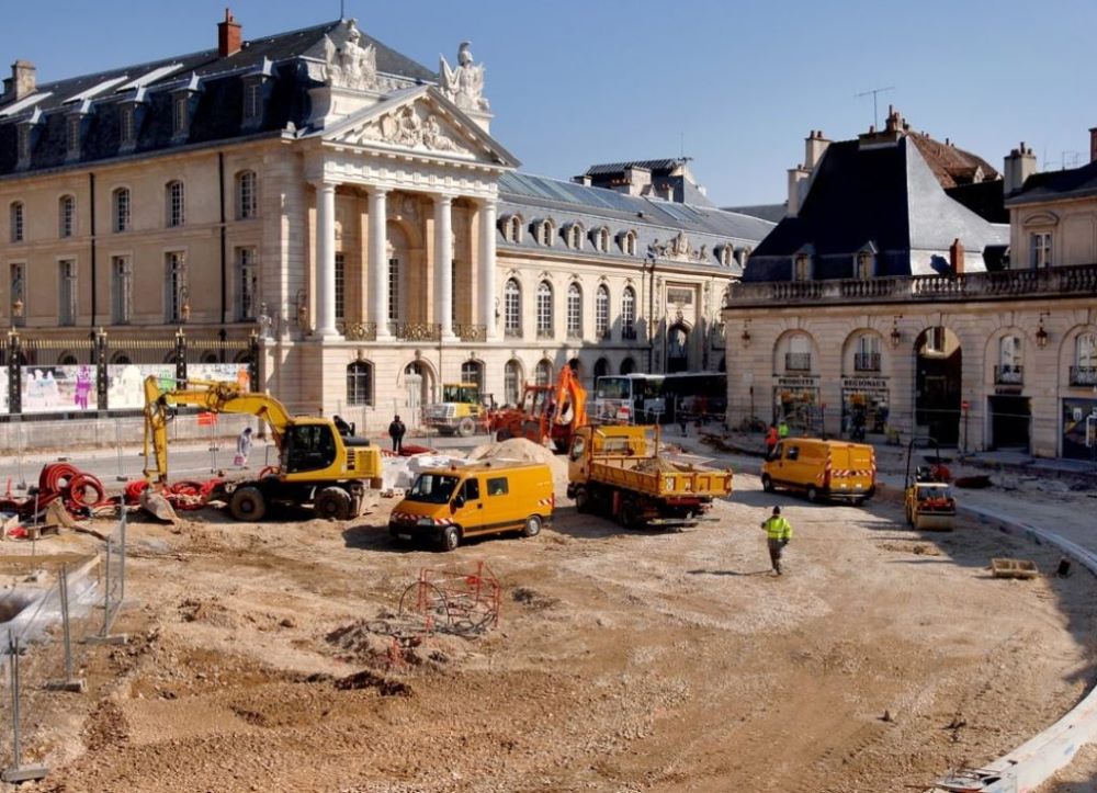 Requalification de la place de la libération à Dijon. © Roger Martin