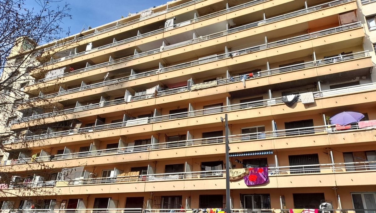 L'immeuble Gyptis, l'une des copropriété les plus dégradée de Marseille. © Fabien Le Du / Radio France