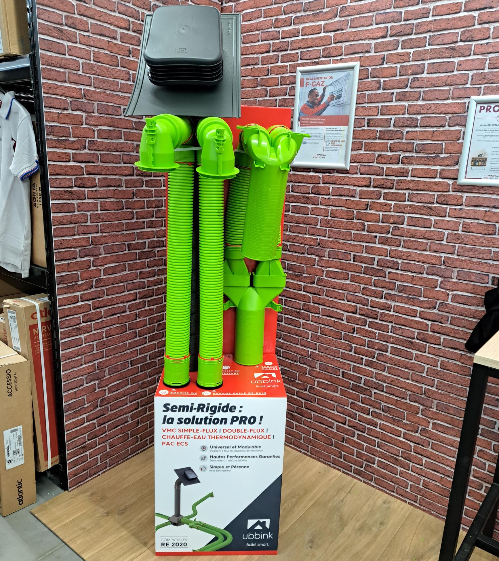 Ubbink met en avant sa solution semi-rigide AIR EXCELLENT. © Ubbink