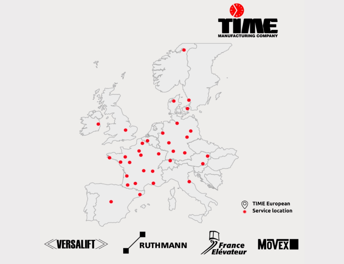 Vue sur carte Time manufacturing