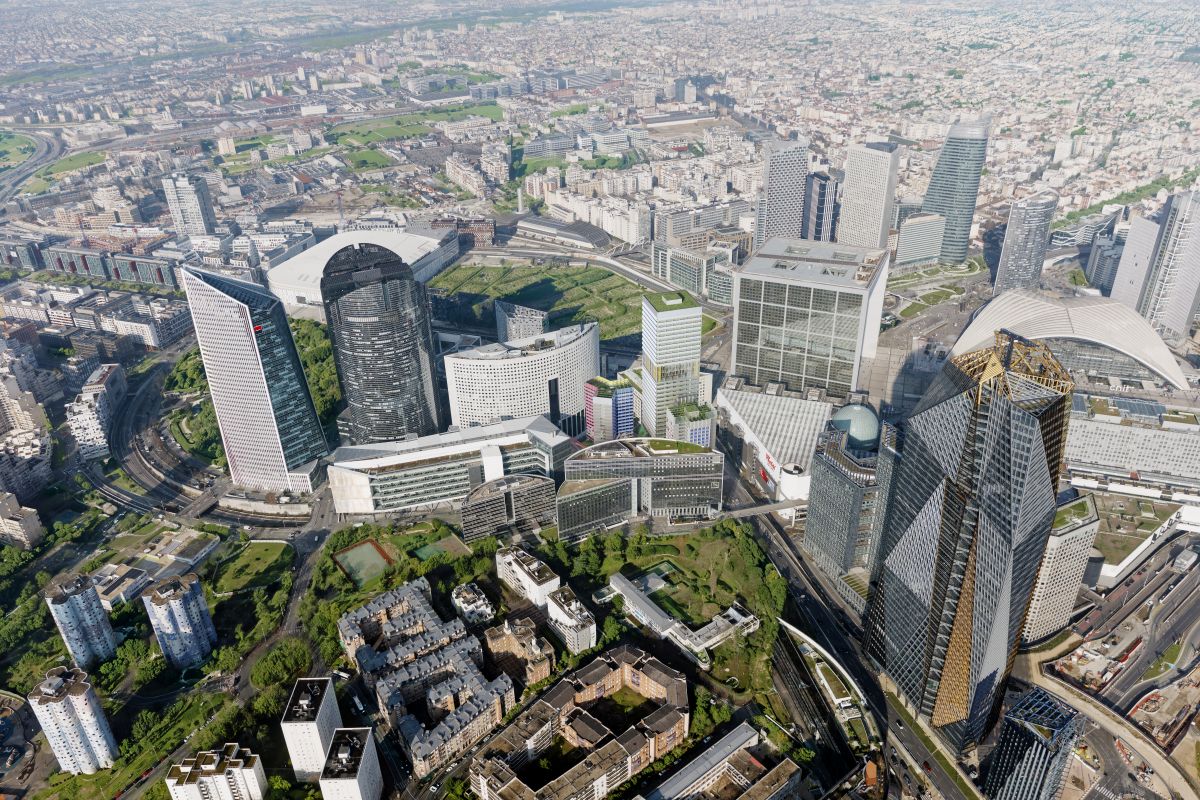 Demi-Lune, le futur quartier de pleine terre, ultra-mixte et bas carbone qui doit incarner le nouveau visage de La Défense. © L'Autre Image / L'AUC
