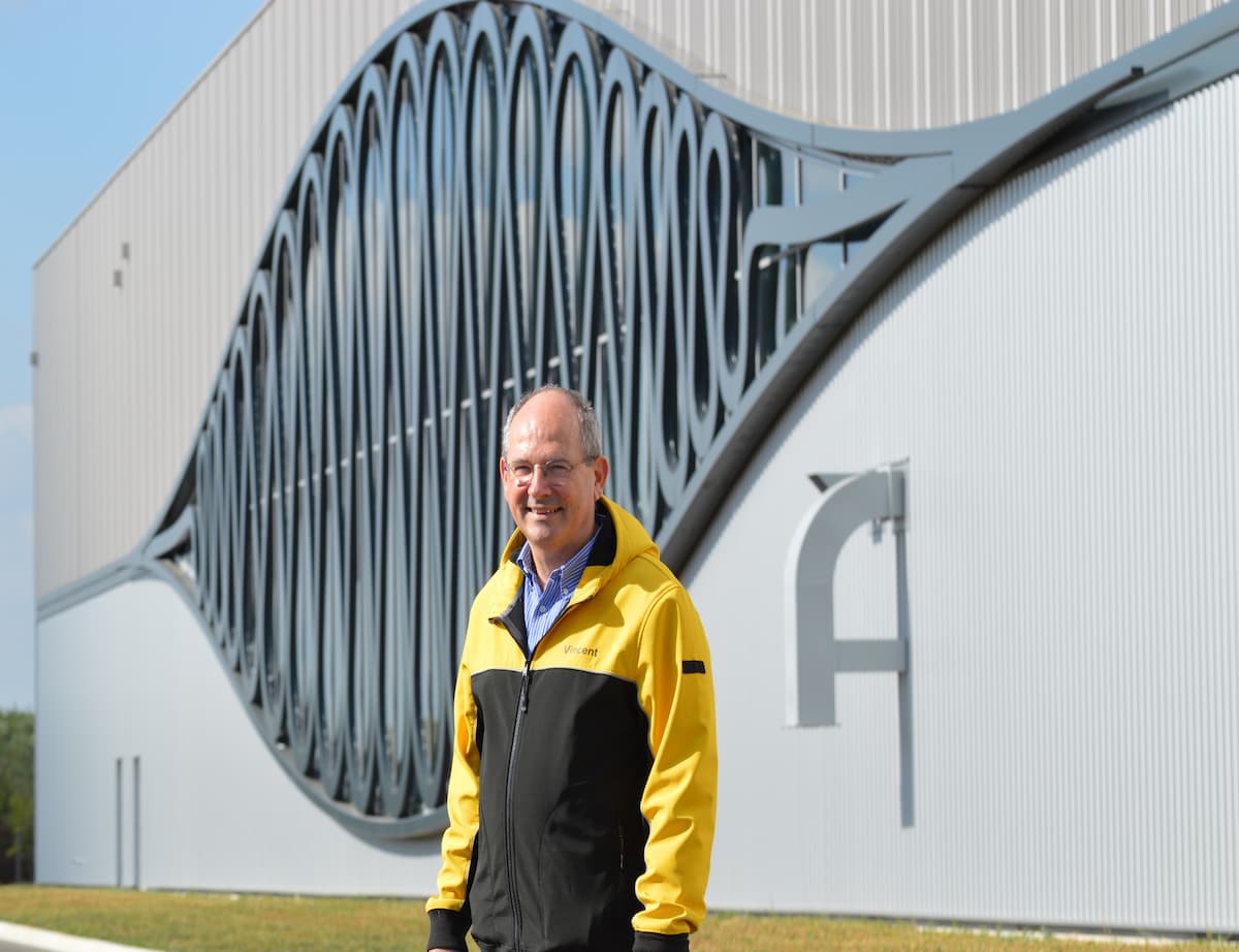 Vincent Hannecart président de l'AICB présente le baromètre. © AICB