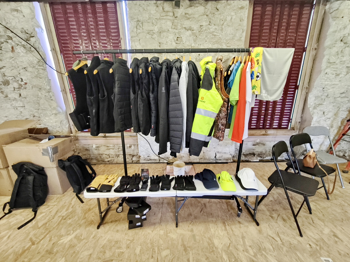 L'offre de vêtements de travail G-Heat chauffants ou rafraîchissants. © PP