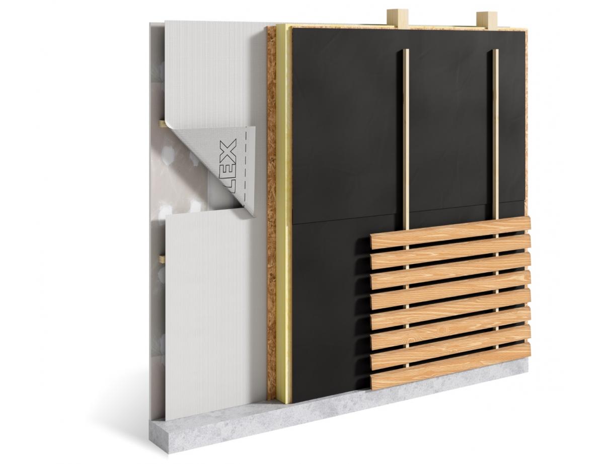 DELTA-FASSADE B, pare-pluie souple Euroclasse B