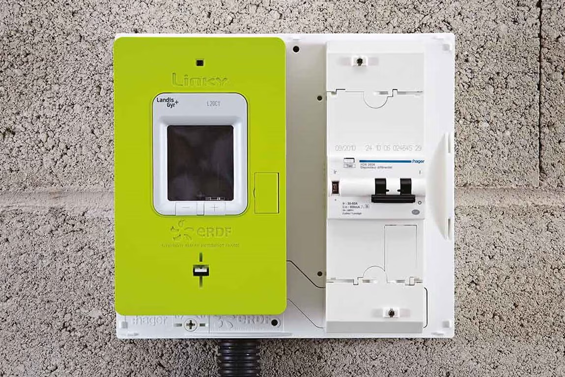 Un compteur Linky fabriqué par Hager. © Hager