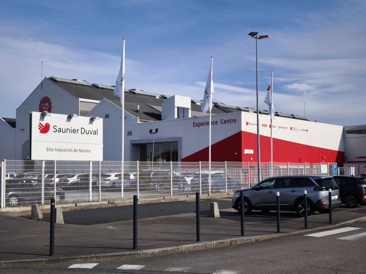 L'entrée de l'usinbe Saunier-Duval à Nantes. © PP