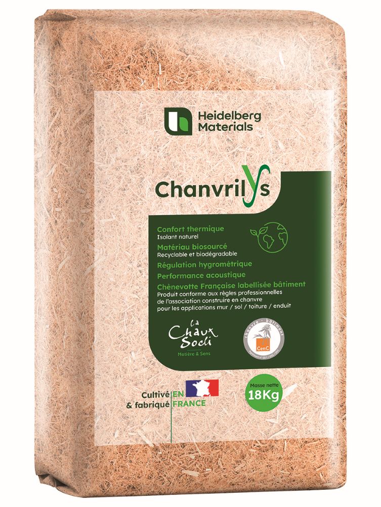 Heidelberg Materials présente sa nouvelle offre Socli à base de chanvre. © Heidelberg Materials