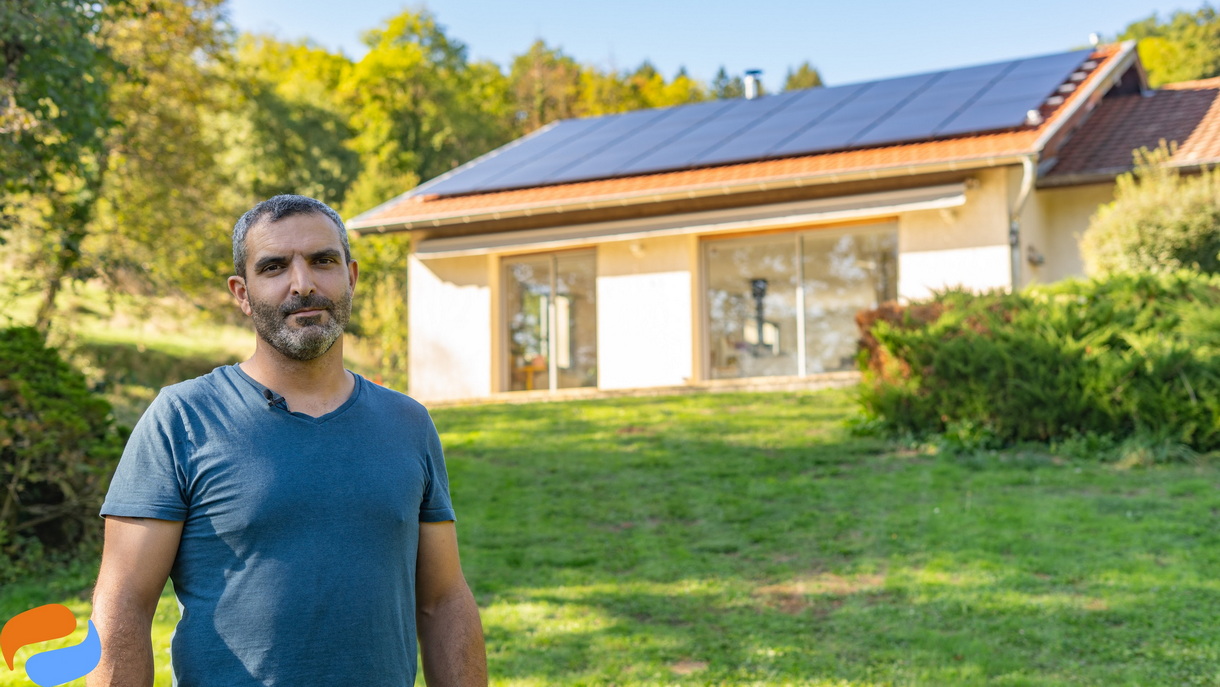 Une maison dans les Vosges équipée de la solution solarothermie DualSun et Arkteos. © DualSun