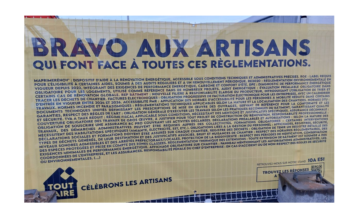 Tout Faire prend le parti des artisans du bâtiment à travers sa campagne "Hors Normes". © Laure Pophillat