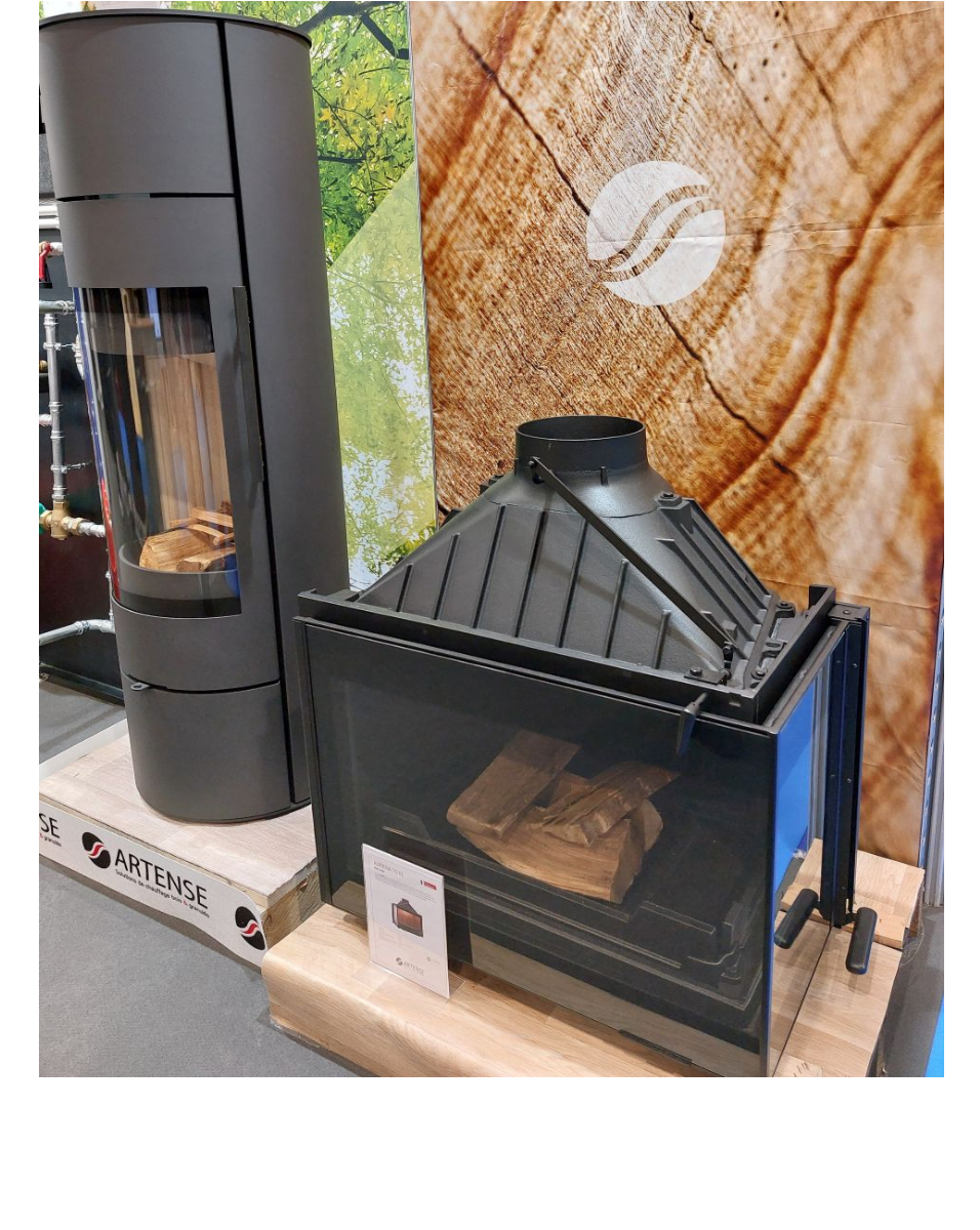 les poêles à bois Artense conjuguent design et performance énergétique. © Laure Pophillat