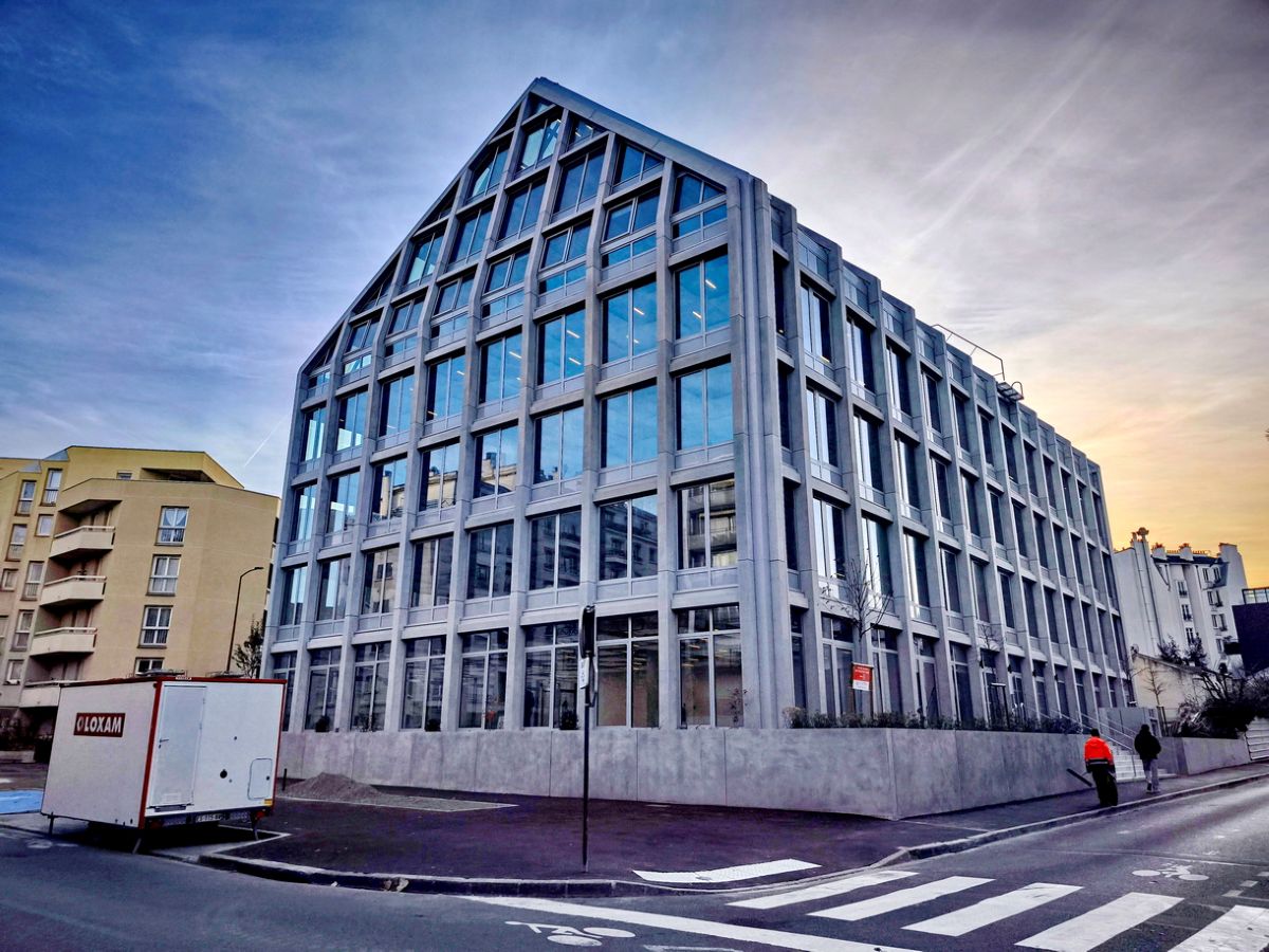Le nouvel ensemble de bureaux Spotlight à Issy-les-Moulineaux. © Pascal Poggi