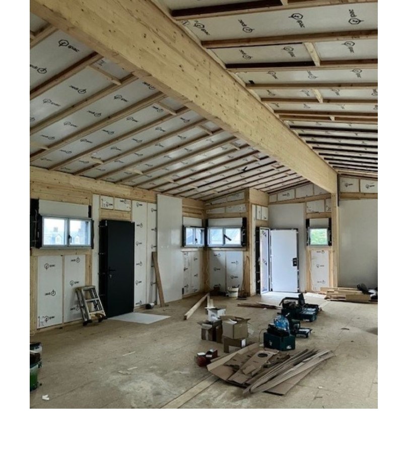 La première maison en carton des Côtes-dArmor. © Maison Bois Carton