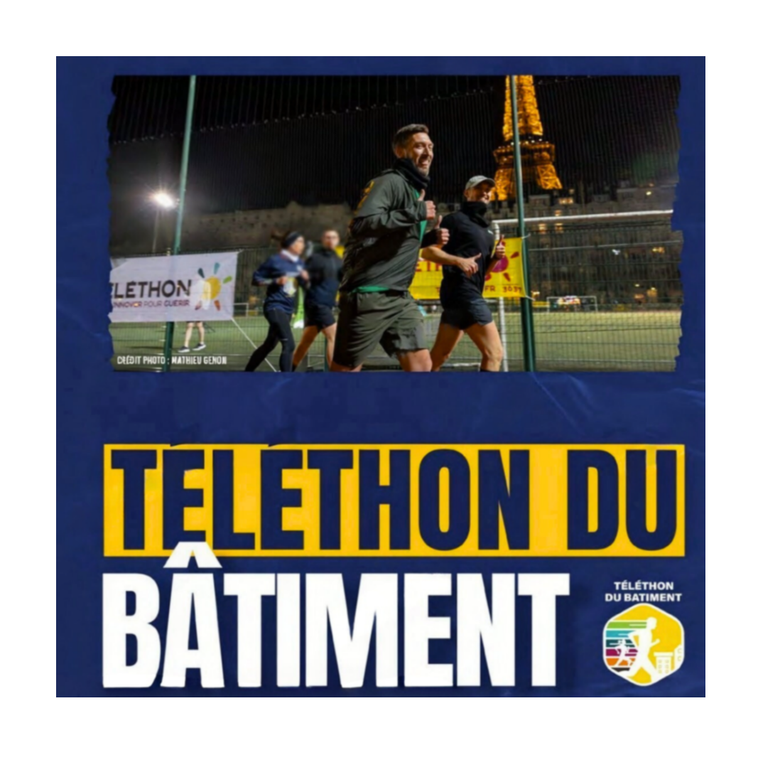 Qualibat sengage avec le Téléthon du Bâtiment. ©