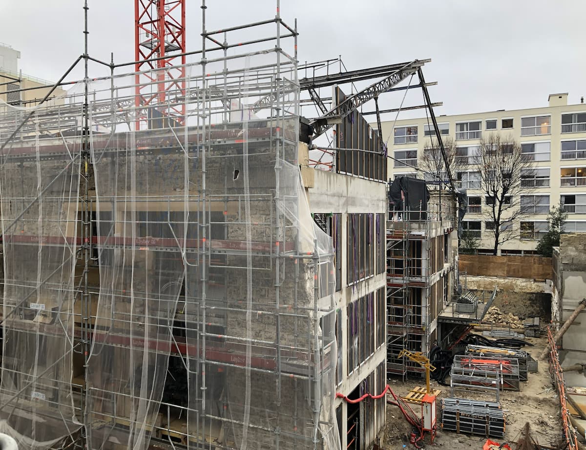 Puits canadien XXL pour une rénovation XXL à Paris. © Jonas Tophoven