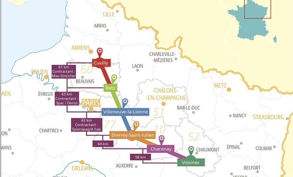 Début du chantier d'un grand gazoduc dans l'est de la France