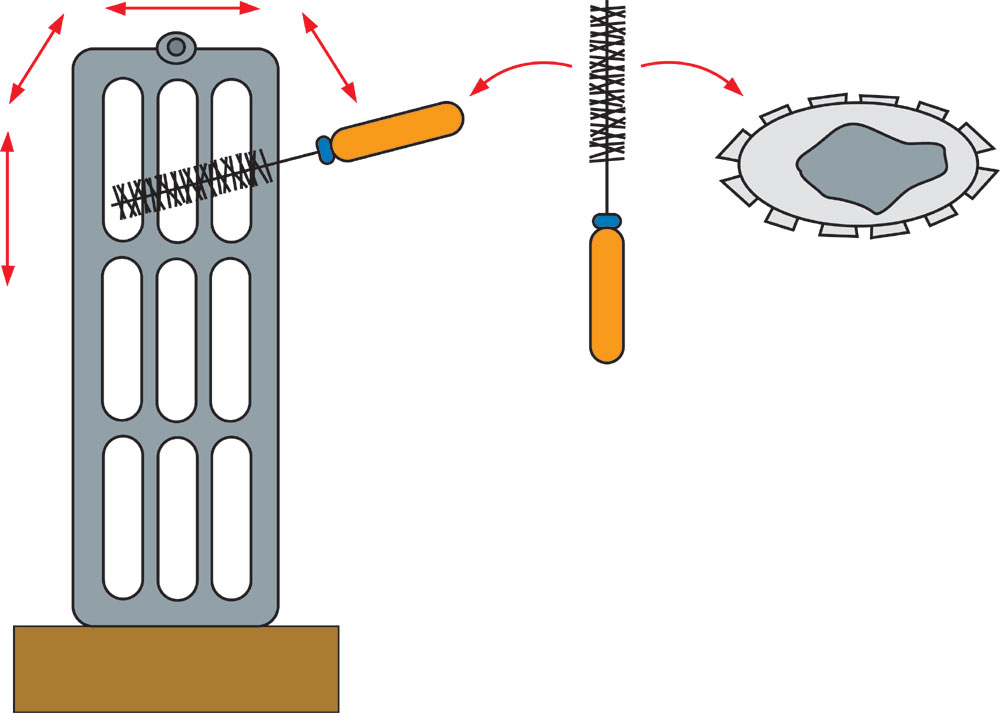 Peindre les vieux radiateurs en fonte