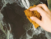 Eco produits : réaliser un faux marbre Vert de mer... à l'eau