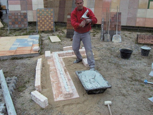 Aménagements de jardin : Dalles, murets et marches en béton